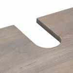 vidaXL Ensemble de mobilier de salle de bain avec tiroir 4 Pièces Gris