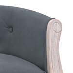 vidaXL Banc Gris foncé 98x56x69 cm Velours