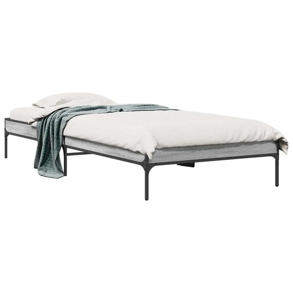 vidaXL Cadre de lit Sonoma gris 80 x 200 cm Bois d'ingénierie