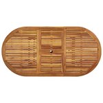 vidaXL Ensemble à manger de jardin 5Pièces bois d'acacia solide textilène