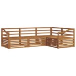 vidaXL Ensemble de canapés d'extérieur 4 pc Naturel