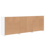 vidaXL Buffet avec lumières LED blanc 181 5x37x67 cm