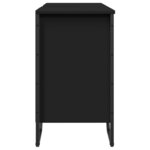 vidaXL Armoire lavabo de salle de bain noir 91x35x60 cm