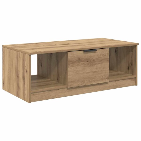 vidaXL Table basse Chêne artisanal 102 x 50 x 36cm Bois d'ingénierie