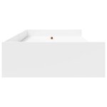 vidaXL Cadre de lit avec tiroir Blanc 80 x 200 cm Bois d'ingénierie