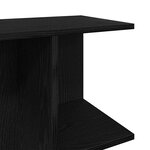vidaXL Tables de chevet 2 Pièces chêne noir 46 5x29x61 cm bois ingénierie