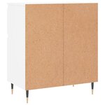 vidaXL Buffet Blanc 60x35x70 cm Bois d'ingénierie