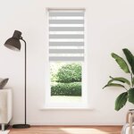 vidaXL Store zèbre gris clair largeur du tissu 80 9 cm polyester