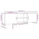 vidaXL Meuble TV chêne sonoma 150x30x50 cm bois d'ingénierie