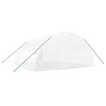 vidaXL Serre avec cadre en acier blanc 36 m² 6x6x2 85 m