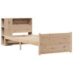 vidaXL Lit bibliothèque sans matelas 90x200 cm bois de pin massif
