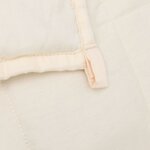 vidaXL Couverture lestée Crème clair 220x260 cm 15 kg Tissu