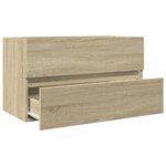 vidaXL Armoire d'évier chêne sonoma 80x38 5x45 cm Bois d'ingénierie