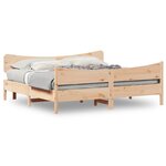 vidaXL Cadre de lit sans matelas 200x200 cm bois massif de pin