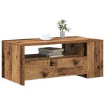 vidaXL Table basse Bois Ancien 102 x 55 x 43 5 cm Bois d'ingénierie