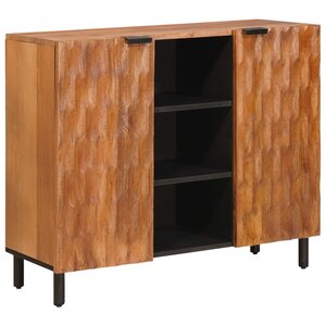 vidaXL Buffet avec étagère Finition Acacia Brun 90 x 33 x 75 cm