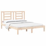 vidaXL Cadre de lit sans matelas 160x200 cm bois massif de pin