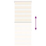 vidaXL Store zèbre beige marbré largeur du tissu 60 9 cm polyester