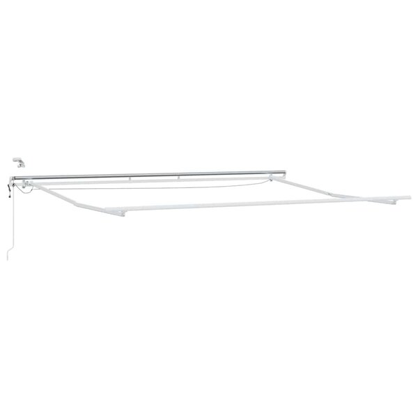vidaXL Cadre d'auvent Blanc 500 × 300 cm Aluminium