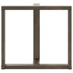 vidaXL Pieds de table à manger en T  2 pièces  noir  70 x 35 x (72-73) cm  acier