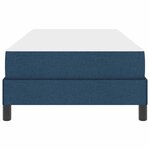 vidaXL Lit à ressorts avec matelas Bleu 90 x 190 cm tissu
