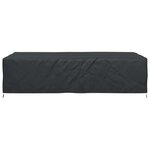 vidaXL Housse pour mobilier d'extérieur Noir 305 x 190 x 85 cm 600D