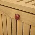 vidaXL Banc de rangement 2 -Seater 148 x 63 x 84 cm Acacia massif