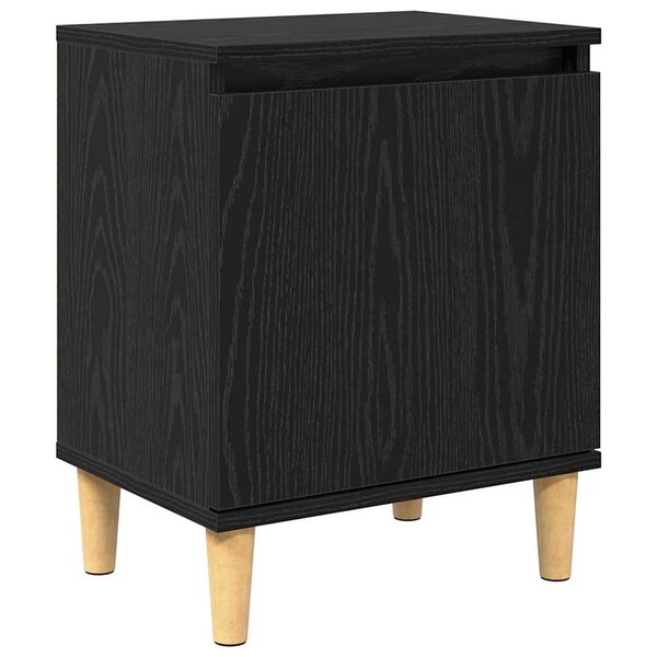 vidaXL Cabinet de chevet Chêne noir 40 x 30 x 50 cm Bois d'ingénierie