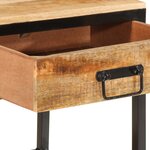 vidaXL Cabinet de chevet 40x35x50 cm Bois massif de manguier brut