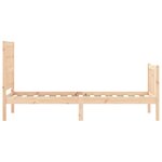 vidaXL Cadre de lit sans matelas bois de pin massif