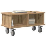 vidaXL Meuble TV Chêne artisanal 68 5 x 35 x 35 cm Bois d'ingénierie