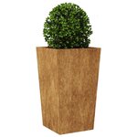 vidaXL Jardinières 2 Pièces 45x45x75 cm acier résistant aux intempéries
