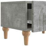 vidaXL Meuble TV Gris béton 147 x 34 5 x 30 cm Bois d'ingénierie