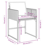 vidaXL Ensemble à manger de jardin et coussins 7 Pièces beige poly rotin