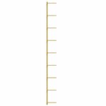 vidaXL Casier à vin mural pour 9 bouteilles Doré Fer