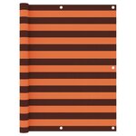 vidaXL Écran de balcon Orange et marron 120x300 cm Tissu Oxford