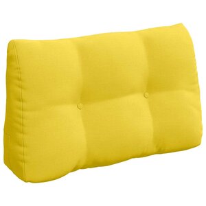 vidaXL Coussin de Dos Jaune clair 80 x 24 x 50 cm tissu