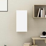 vidaXL Meuble TV Blanc et chêne sonoma 30 5x30x60 cm Bois d’ingénierie