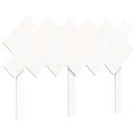 vidaXL Cadre de lit sans matelas blanc bois de pin massif