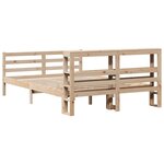 vidaXL Cadre de lit sans matelas 160x200 cm bois massif de pin