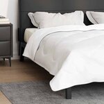 vidaXL Duvet 2-en-1 Blanc 240 x 220 cm Polyester