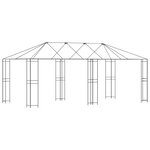 vidaXL Cadre de Gazebo 6 x 3 m Noir Acier