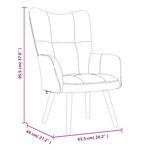 vidaXL Chaise de relaxation Jaune moutarde Velours