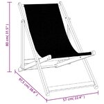 vidaXL Chaises de plage pliantes lot de 2 gris aluminium et textilène