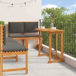 vidaXL Ensemble bistro de jardin 5 Pièces Marron Bois d'acacia massif