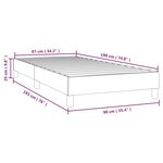 vidaXL Cadre de lit sans matelas cappuccino 90x190 cm similicuir