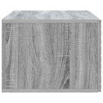 vidaXL Meuble TV mural 59 5 x 41 x 30 cm Sonoma gris Bois d'ingénierie