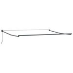 vidaXL Auvent rétractable anthracite et blanc 4x3 m tissu et aluminium