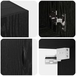 vidaXL Meuble mural Chêne noir 60 x 31 x 60 cm Bois d'ingénierie
