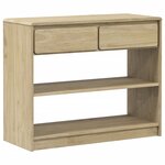 vidaXL Table console SAUDA chêne 89 5x36 5x73 cm bois de pin massif